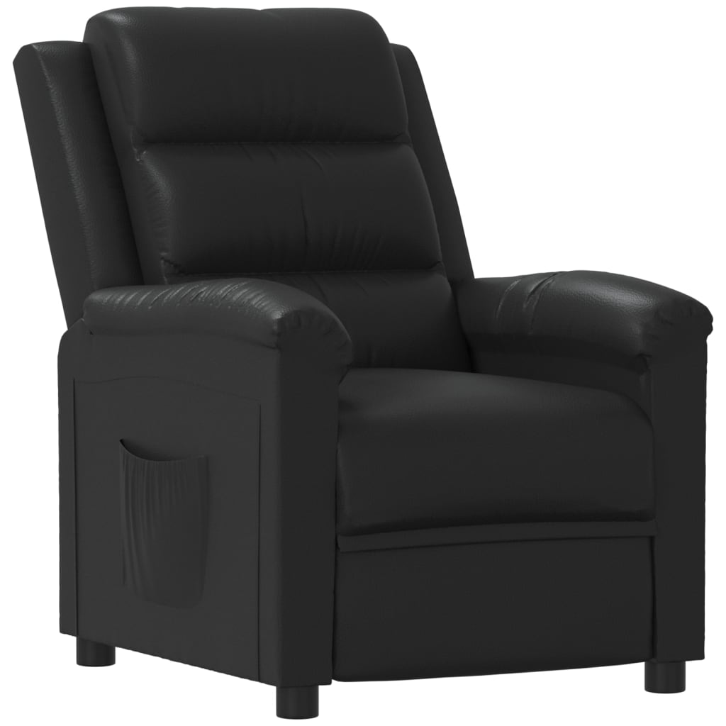 Relaxsessel Schwarz Kunstleder