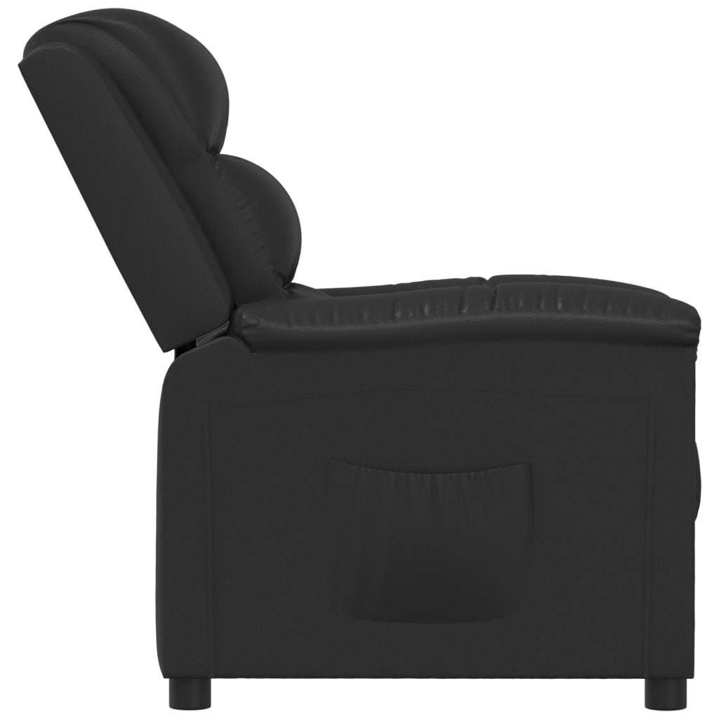 Relaxsessel Schwarz Kunstleder