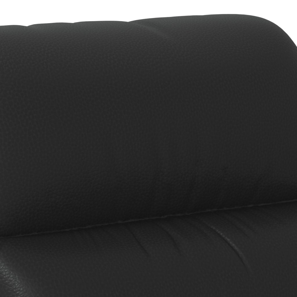 Relaxsessel Schwarz Kunstleder