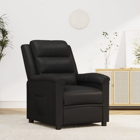 Relaxsessel Schwarz Kunstleder