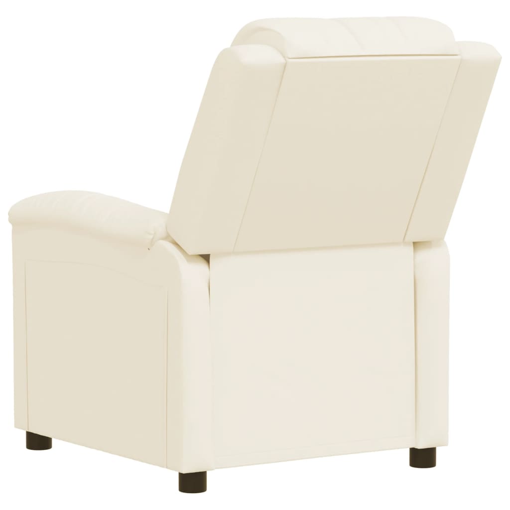 Relaxsessel Creme Kunstleder