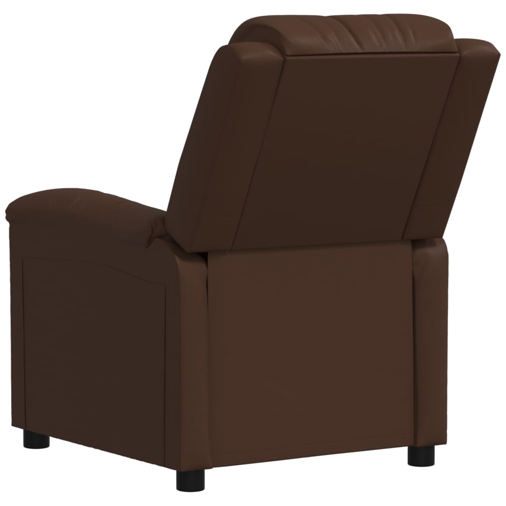 Relaxsessel Braun Kunstleder