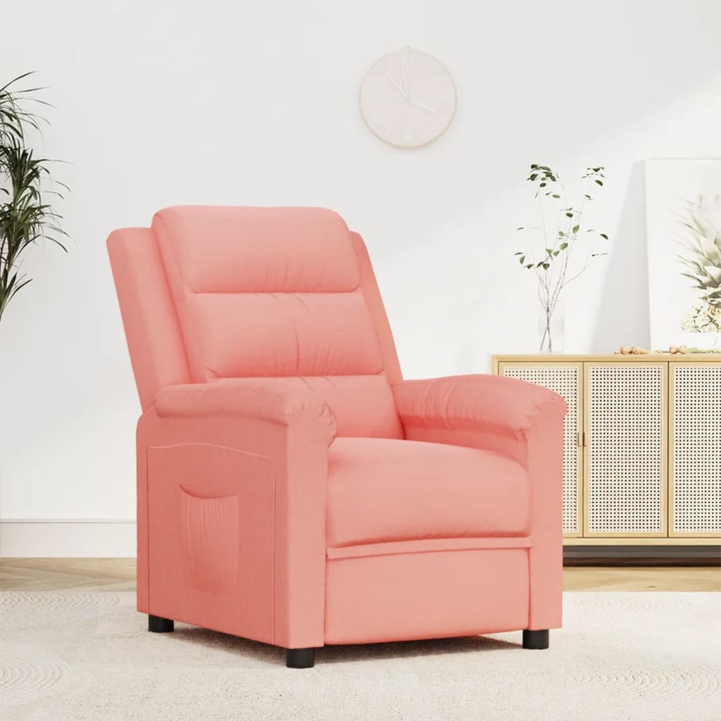 Relaxsessel Rosa Samt