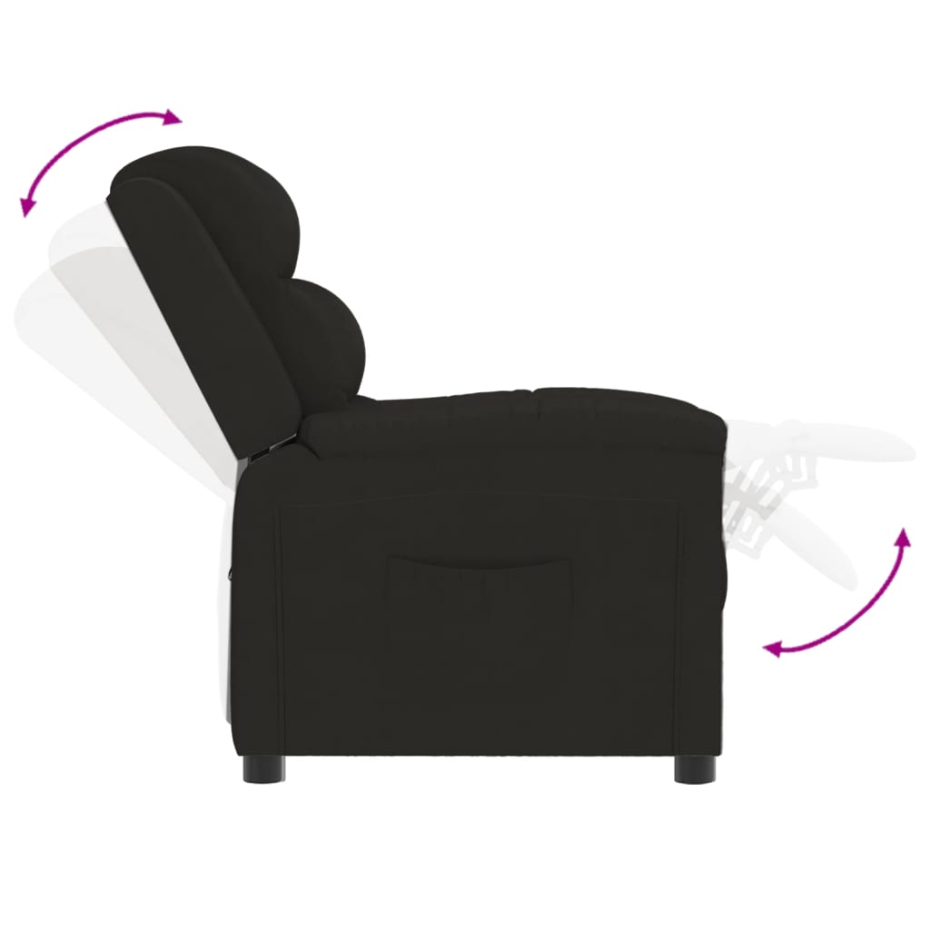 Relaxsessel Schwarz Samt