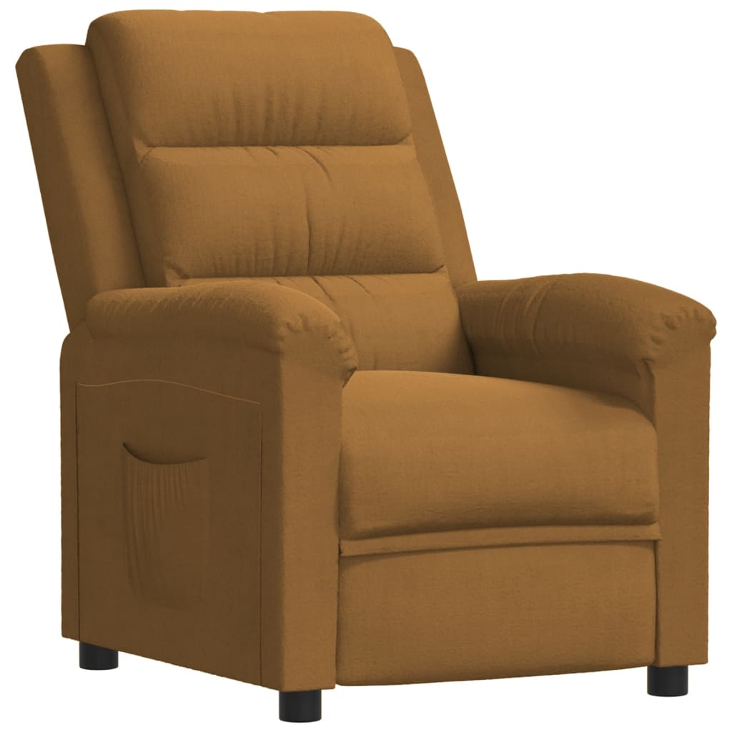 Relaxsessel Braun Samt
