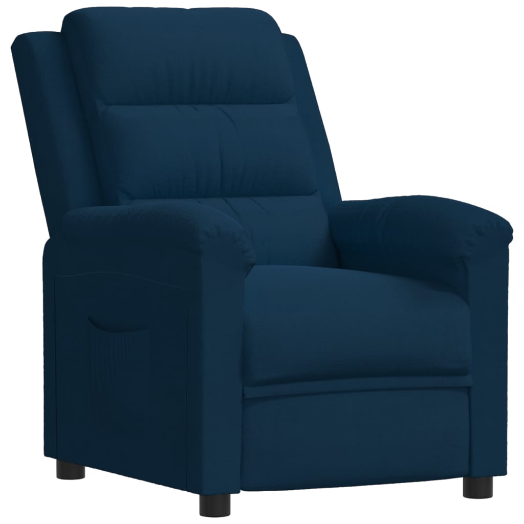 Relaxsessel Blau Samt