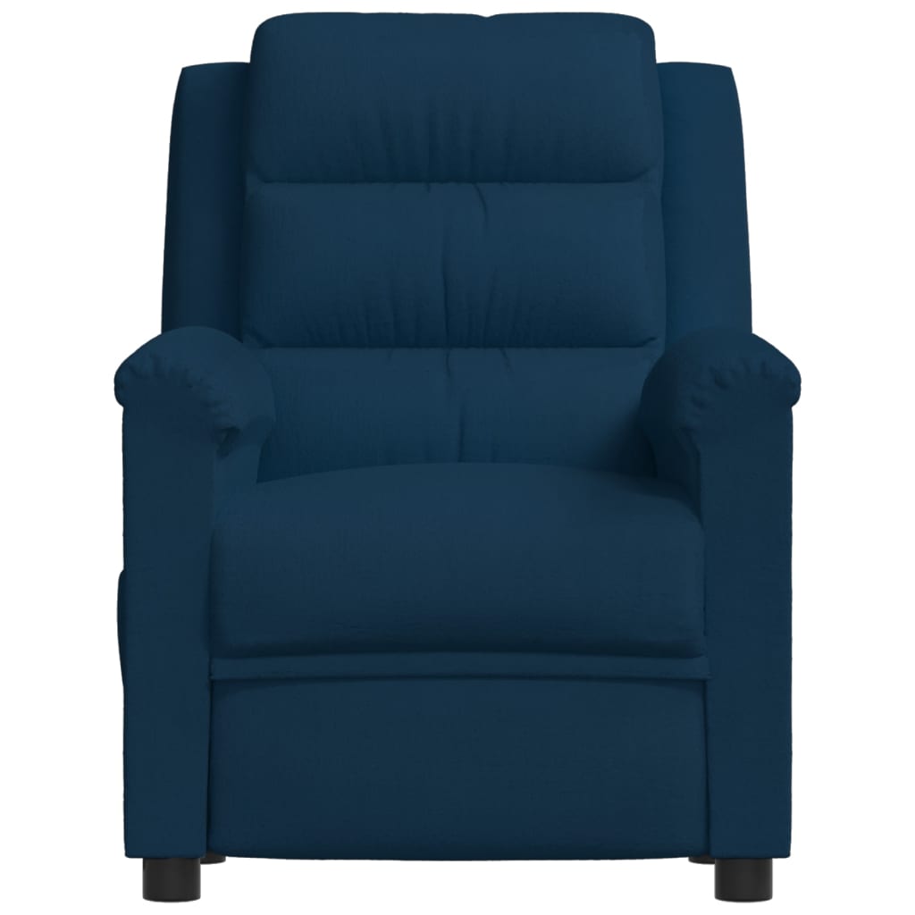 Relaxsessel Blau Samt