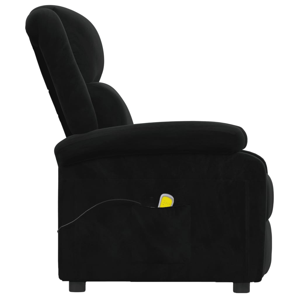 Massagesessel Schwarz Samt
