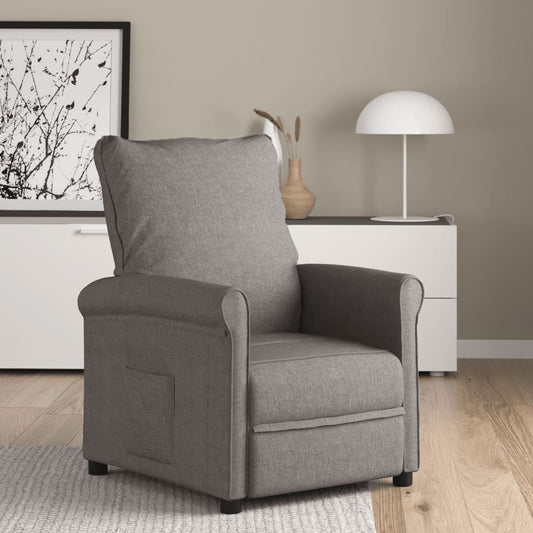 Relaxsessel Taupe Stoff