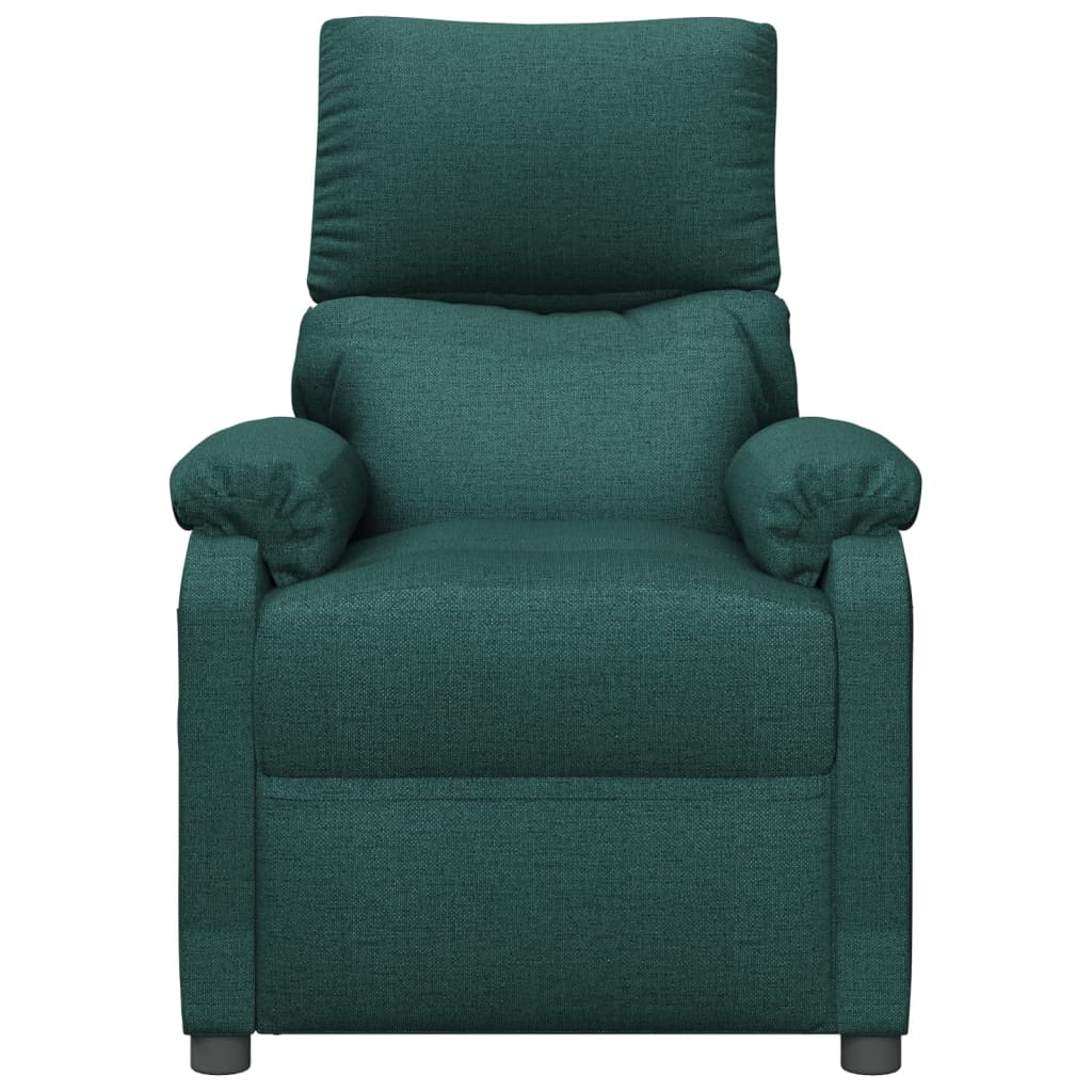 Fauteuil de relaxation tissu vert foncé