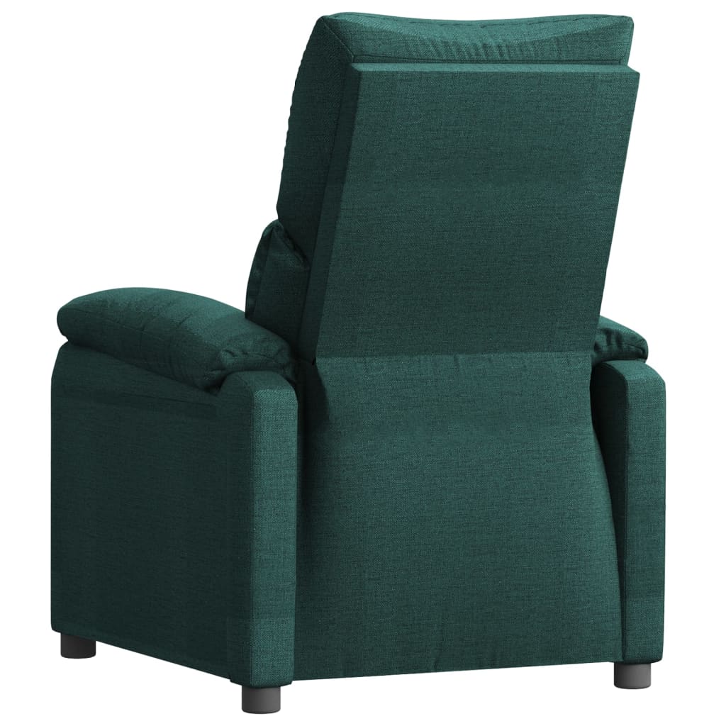 Fauteuil de relaxation tissu vert foncé