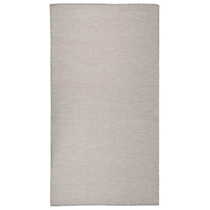 Outdoor-Teppich Flachgewebe 80x150 cm Hellgrau