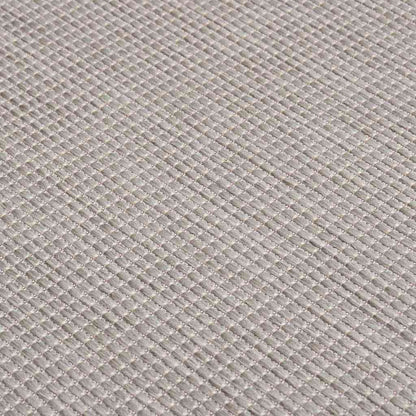 Outdoor-Teppich Flachgewebe 80x150 cm Hellgrau