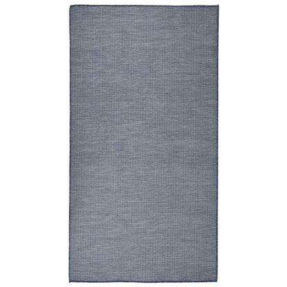 Outdoor-Teppich Flachgewebe 80x150 cm Blau