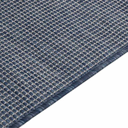 Outdoor-Teppich Flachgewebe 80x150 cm Blau