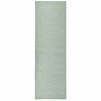 Outdoor-Teppich Flachgewebe 80x250 cm Türkis