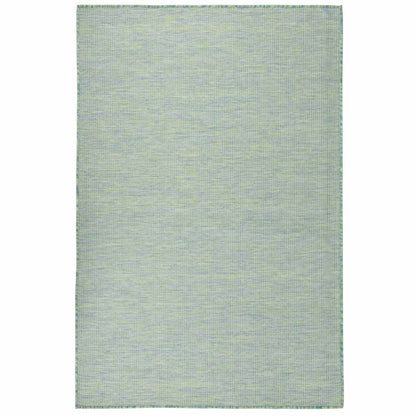 Outdoor-Teppich Flachgewebe 120x170 cm Türkis
