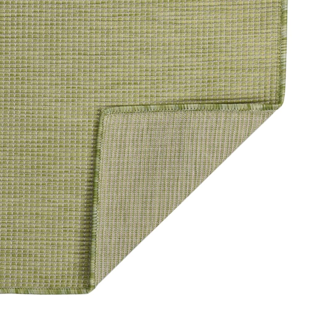 Outdoor-Teppich Flachgewebe 100x200 cm Grün