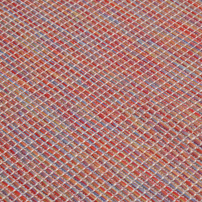 Outdoor-Teppich Flachgewebe 120x170 cm Rot