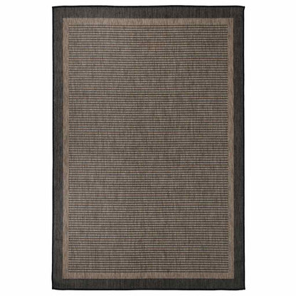 Outdoor-Teppich Flachgewebe 160x230 cm Dunkelbraun