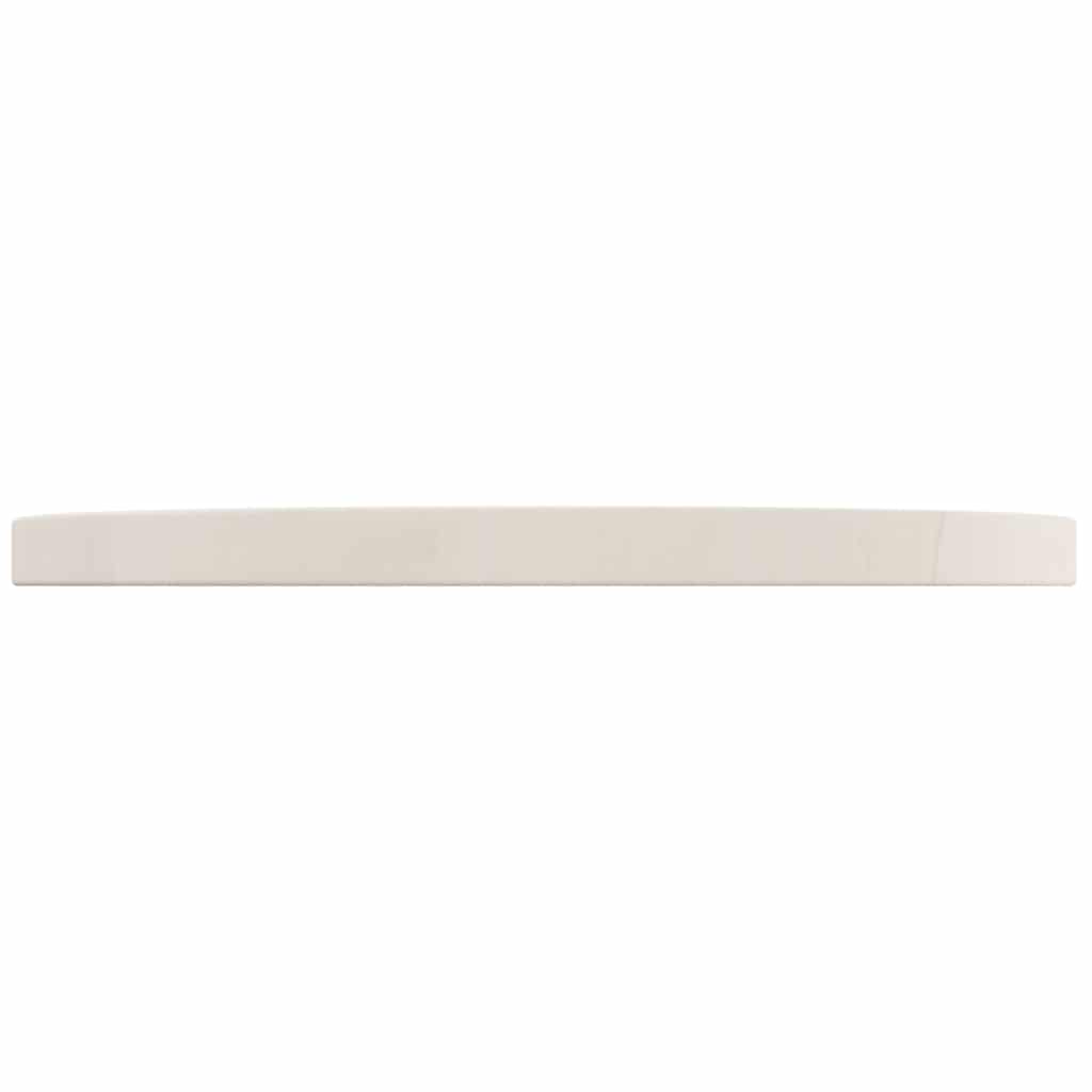 Tischplatte Weiß Ø40x2,5 cm Massivholz Kiefer