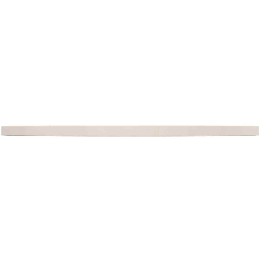 Tischplatte Weiß Ø70x2,5 cm Massivholz Kiefer