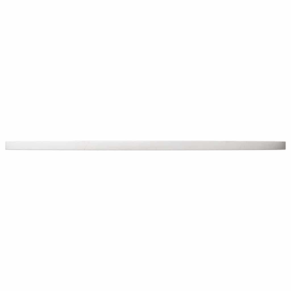 Tischplatte Weiß Ø80x2,5 cm Massivholz Kiefer