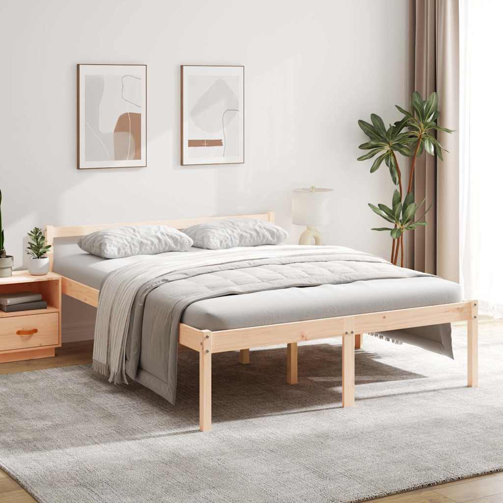 Seniorenbett 160x200 cm Massivholz Kiefer