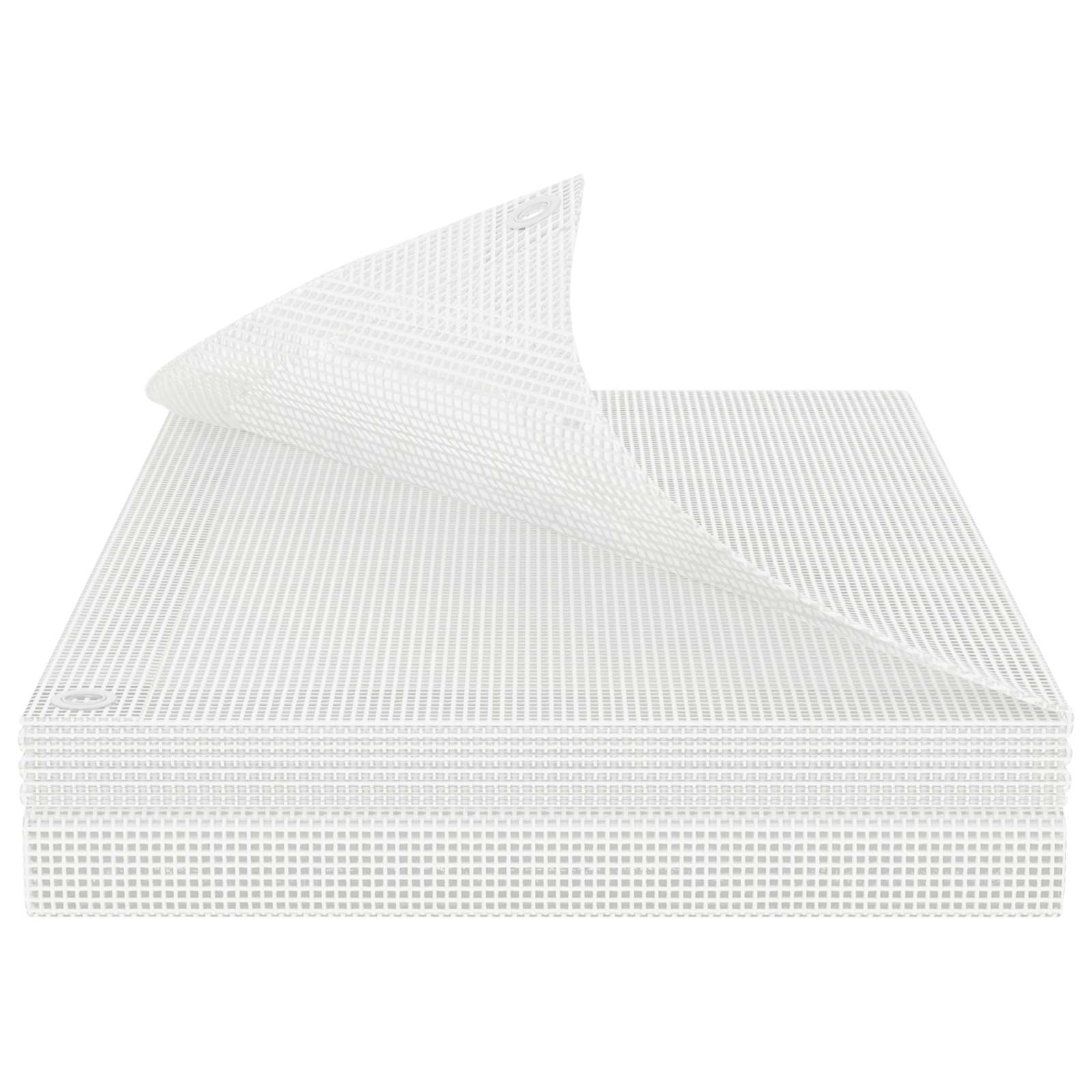 Leno-Abdeckplane 140 g/m² 6x6 m Weiß