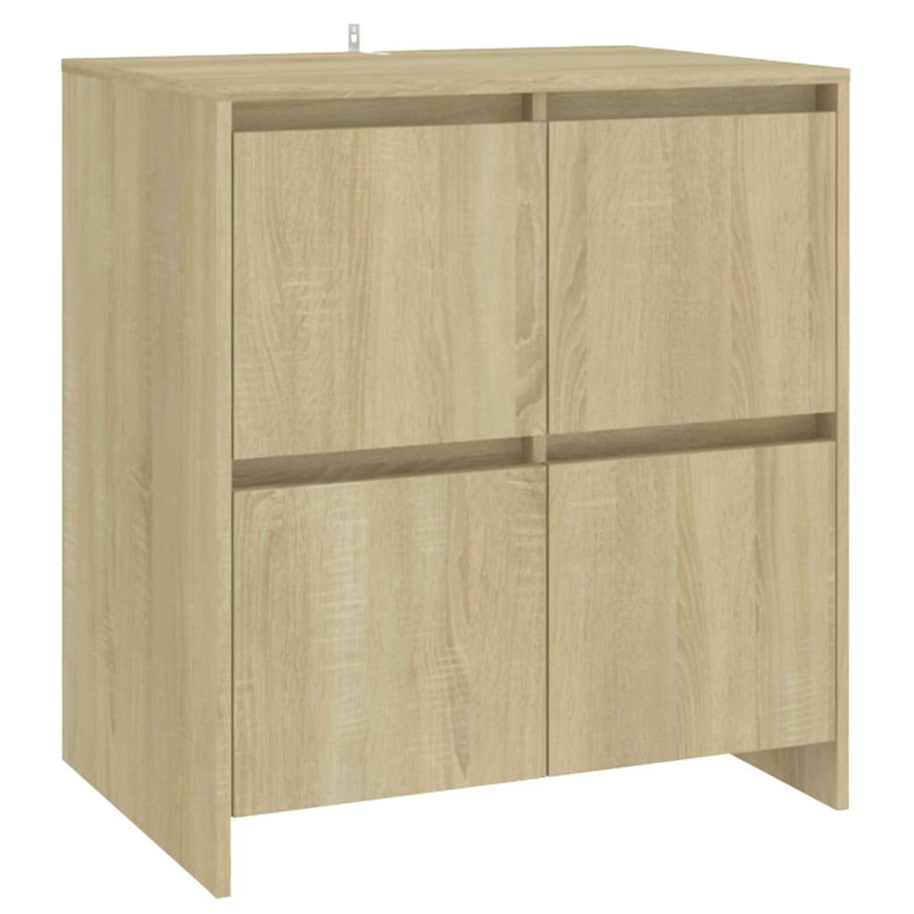 3-tlg. Sideboard Sonoma-Eiche Holzwerkstoff