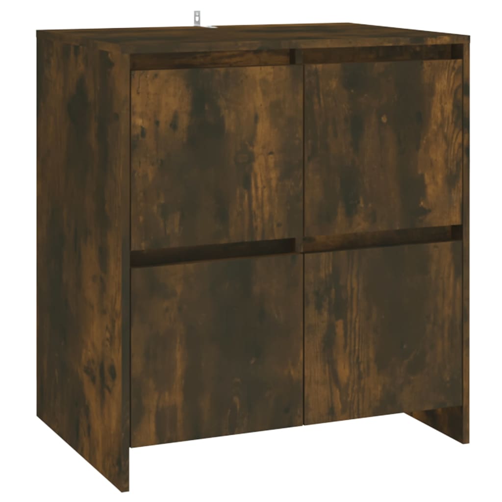 3-tlg. Sideboard Räuchereiche Holzwerkstoff