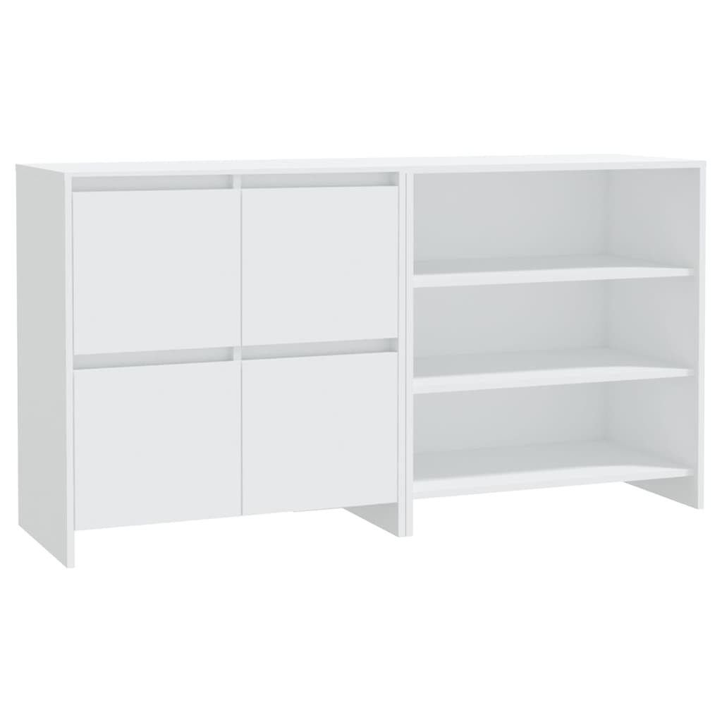 2-tlg. Sideboard Weiß Holzwerkstoff