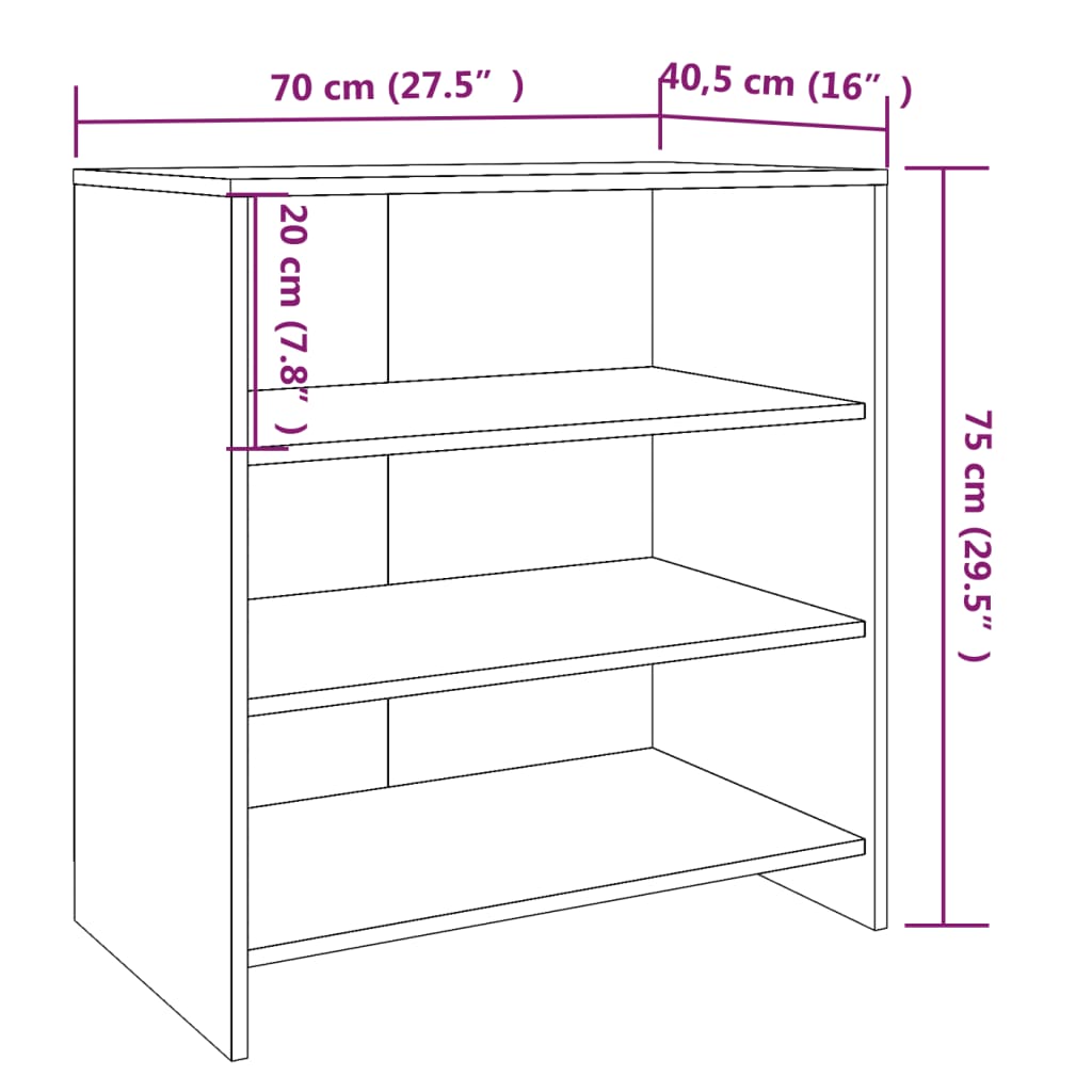 2-tlg. Sideboard Weiß Holzwerkstoff