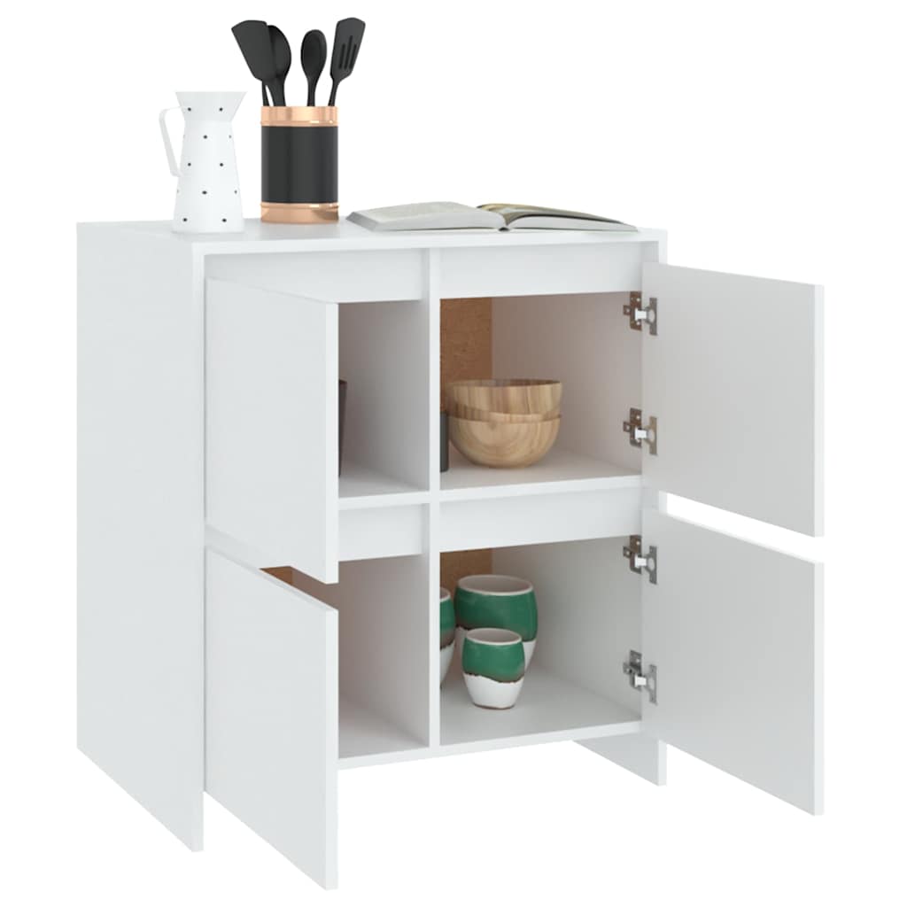 Sideboards 2 Stk. Weiß 70x41x75 cm Holzwerkstoff