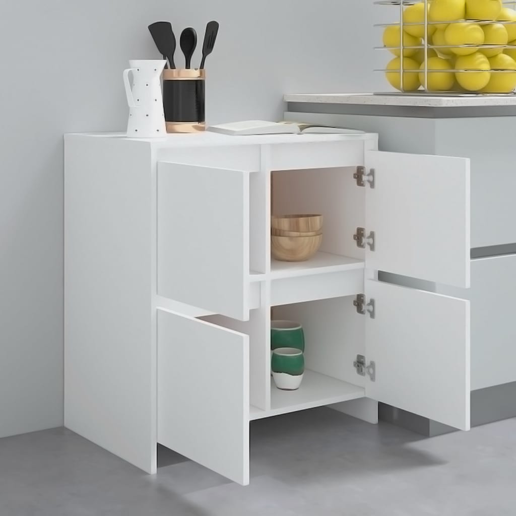 Sideboards 2 Stk. Weiß 70x41x75 cm Holzwerkstoff