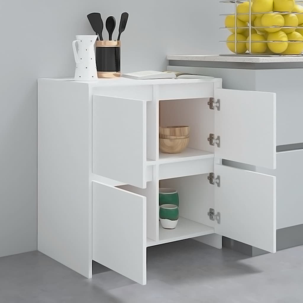 Sideboards 2 Stk. Weiß 70x41x75 cm Holzwerkstoff