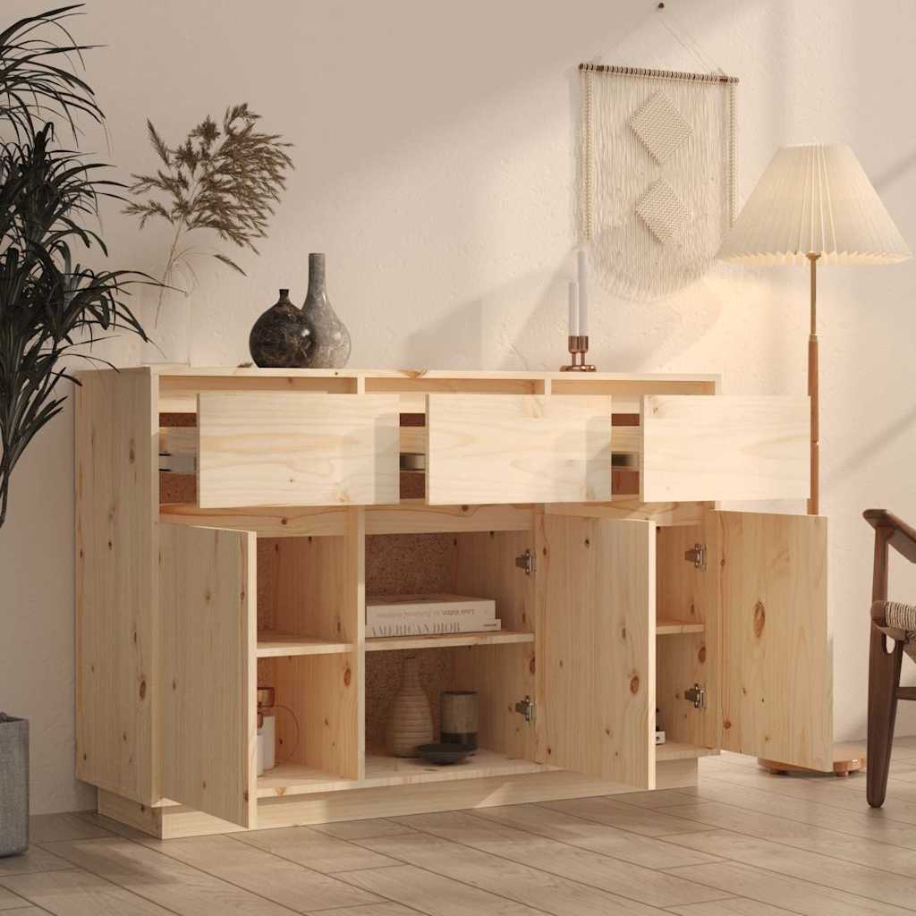Sideboard 111x36x75 cm Massivholz Kiefer