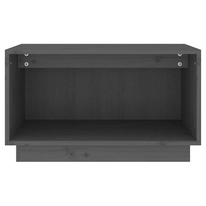 TV-Schrank Grau 60x35x35 cm Massivholz Kiefer