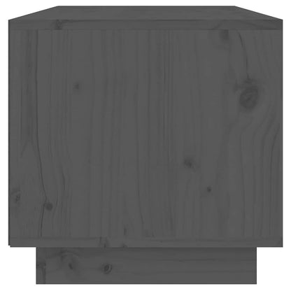 TV-Schrank Grau 60x35x35 cm Massivholz Kiefer