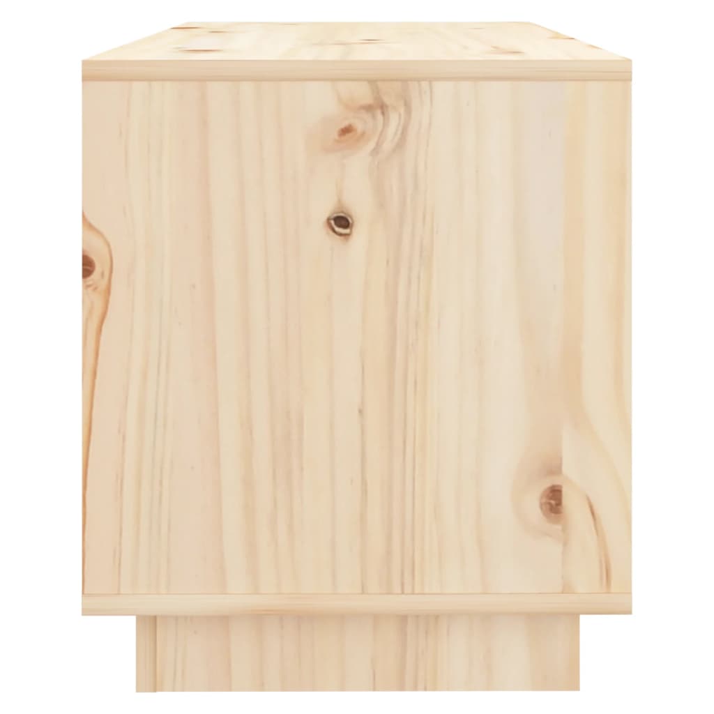 Meuble TV 74x34x40 cm en bois de pin massif