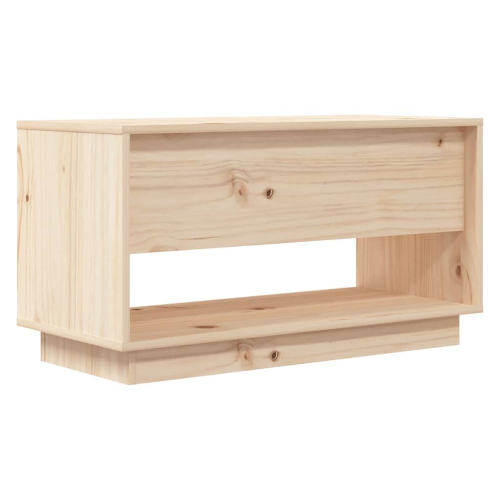 Meuble TV 74x34x40 cm en bois de pin massif