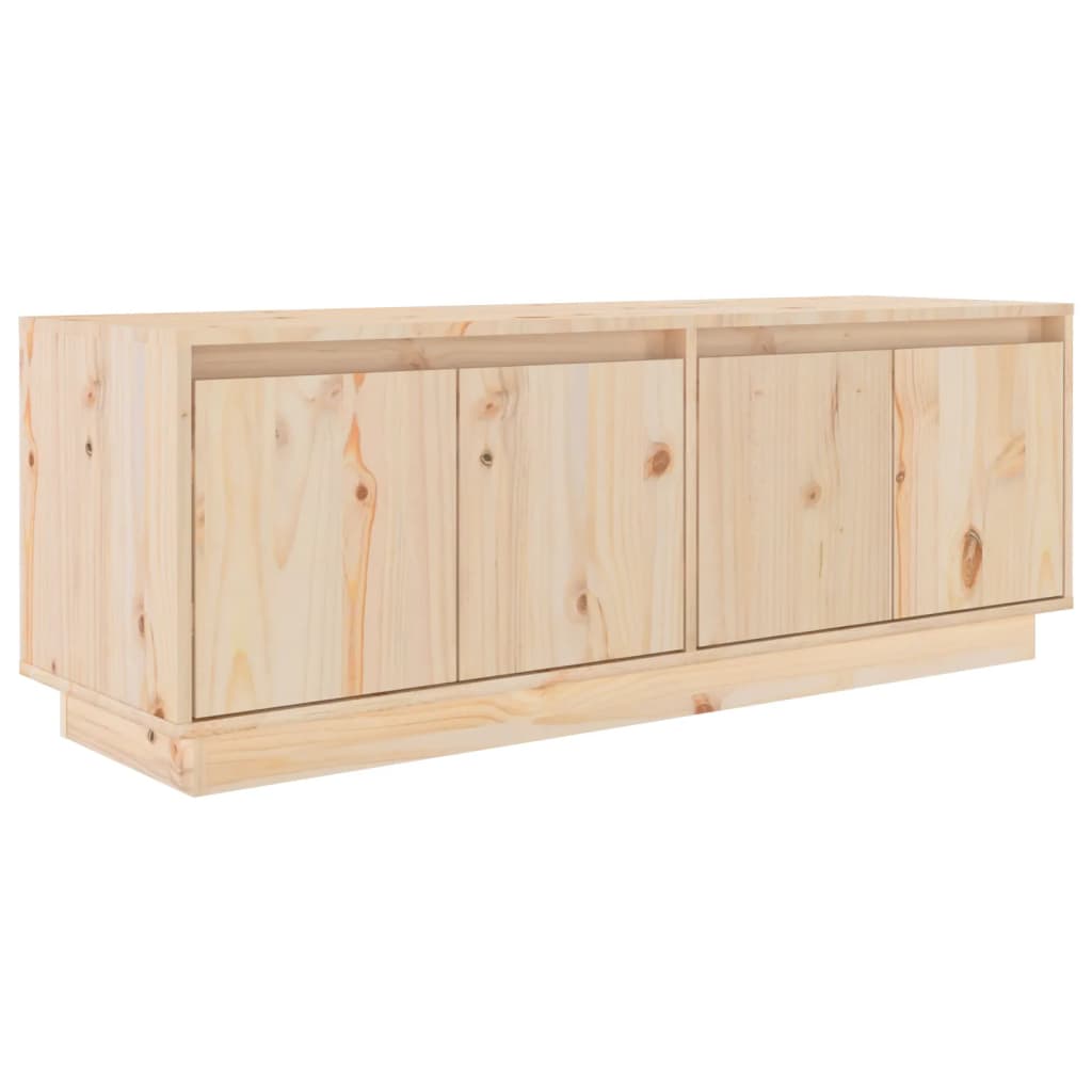 Meuble TV 110x34x40 cm en bois de pin massif