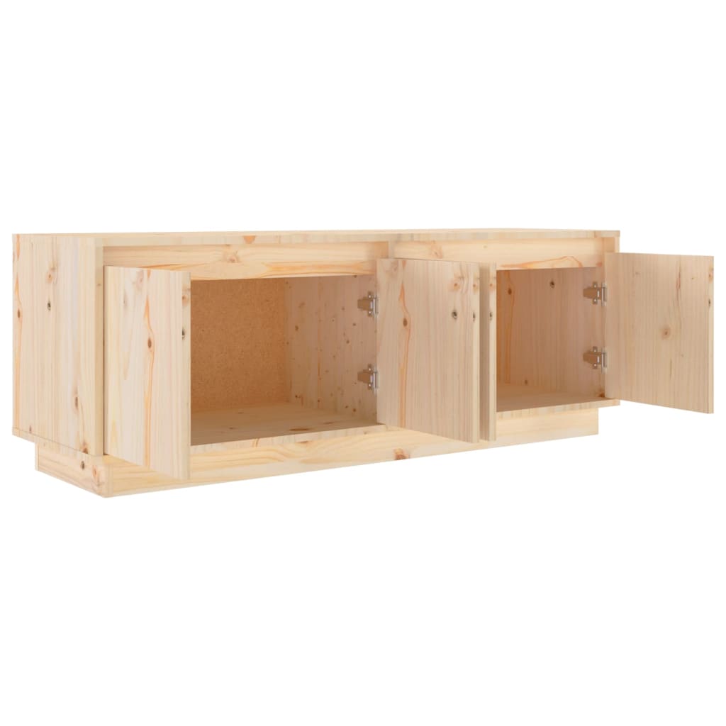 Meuble TV 110x34x40 cm en bois de pin massif