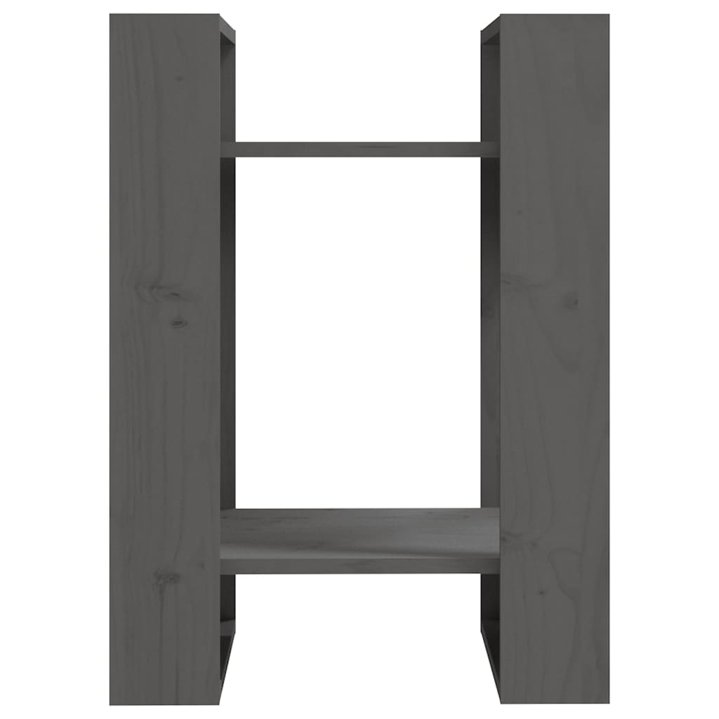 Bibliothèque/séparateur de pièce gris 41x35x57 cm bois de pin massif