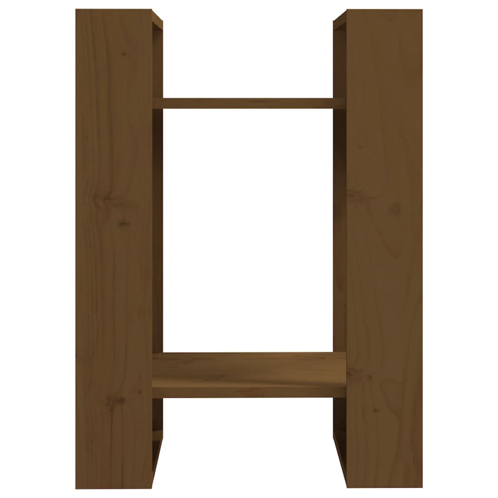 Bibliothèque/séparateur de pièce marron miel 41x35x57 cm bois de pin massif