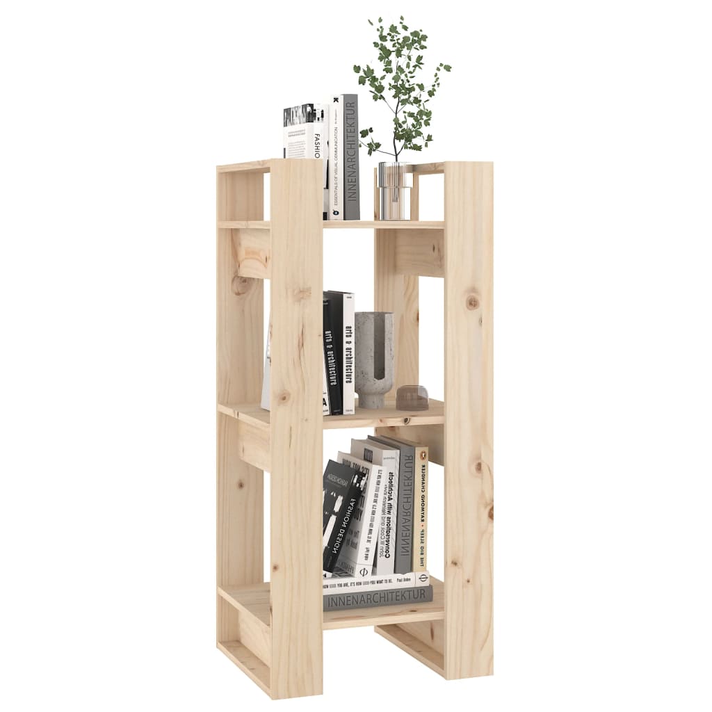 Bibliothèque/séparateur de pièce 41x35x91 cm en bois de pin massif