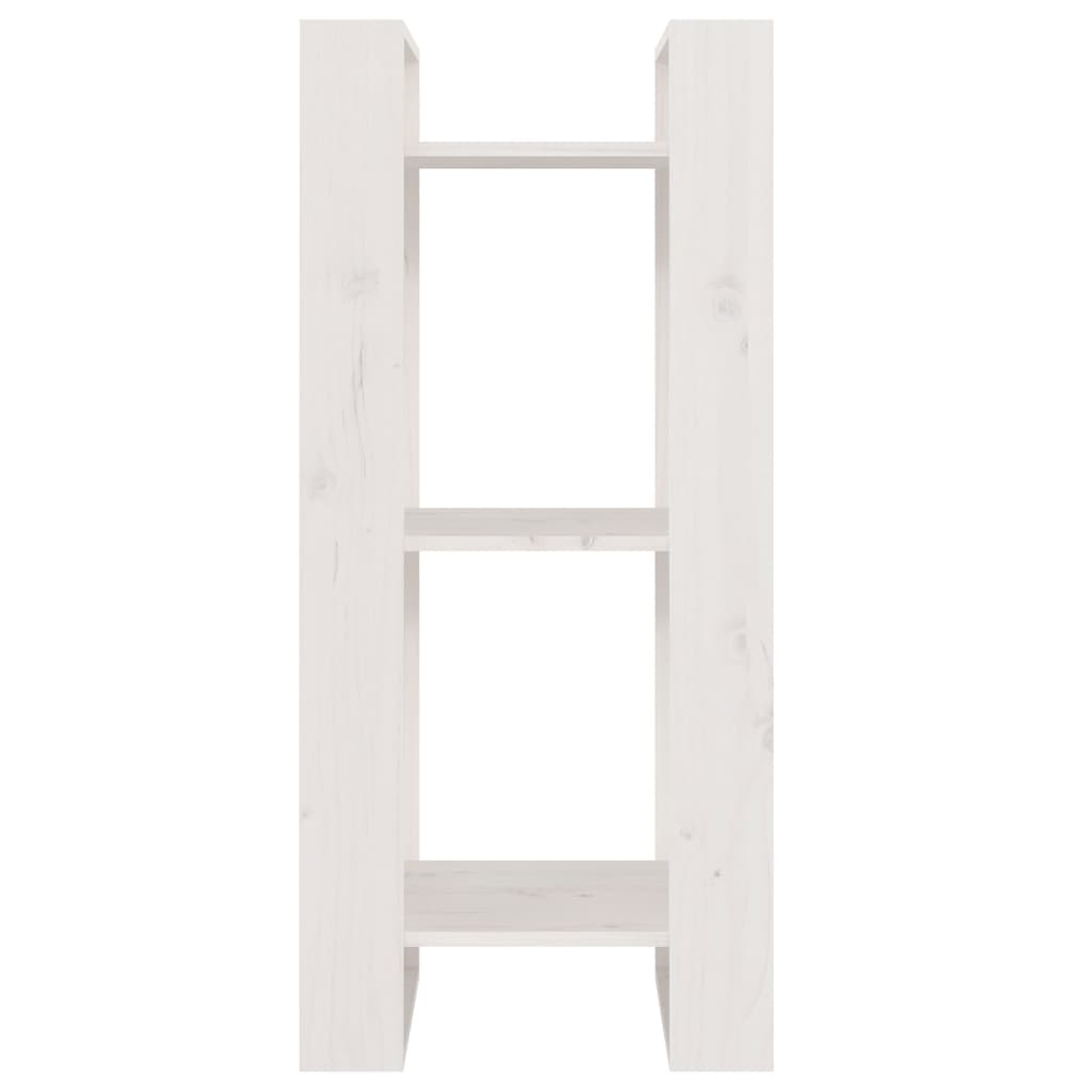 Bibliothèque/séparateur de pièce blanc 41x35x91 cm bois de pin massif