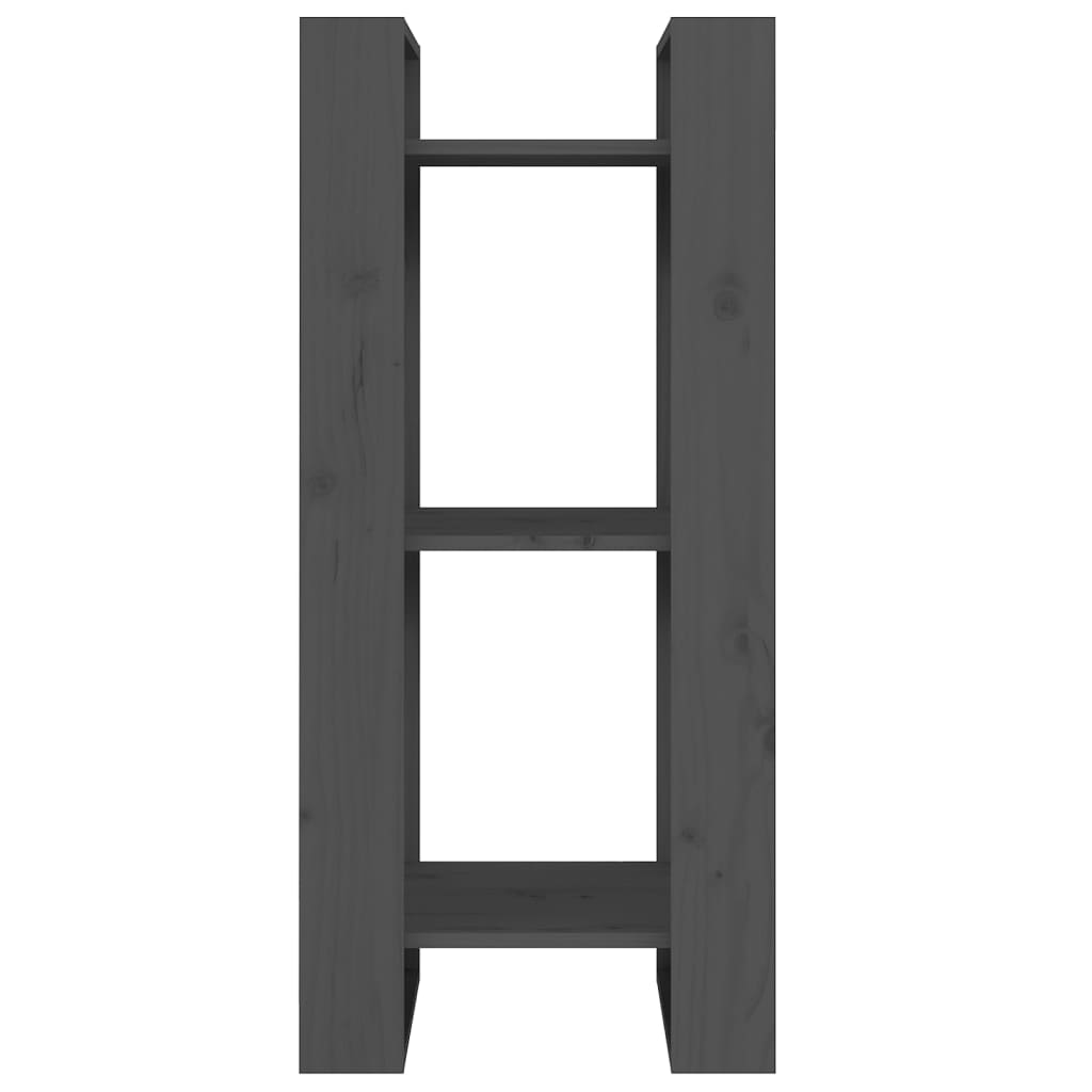 Bibliothèque/séparateur de pièce gris 41x35x91 cm bois de pin massif