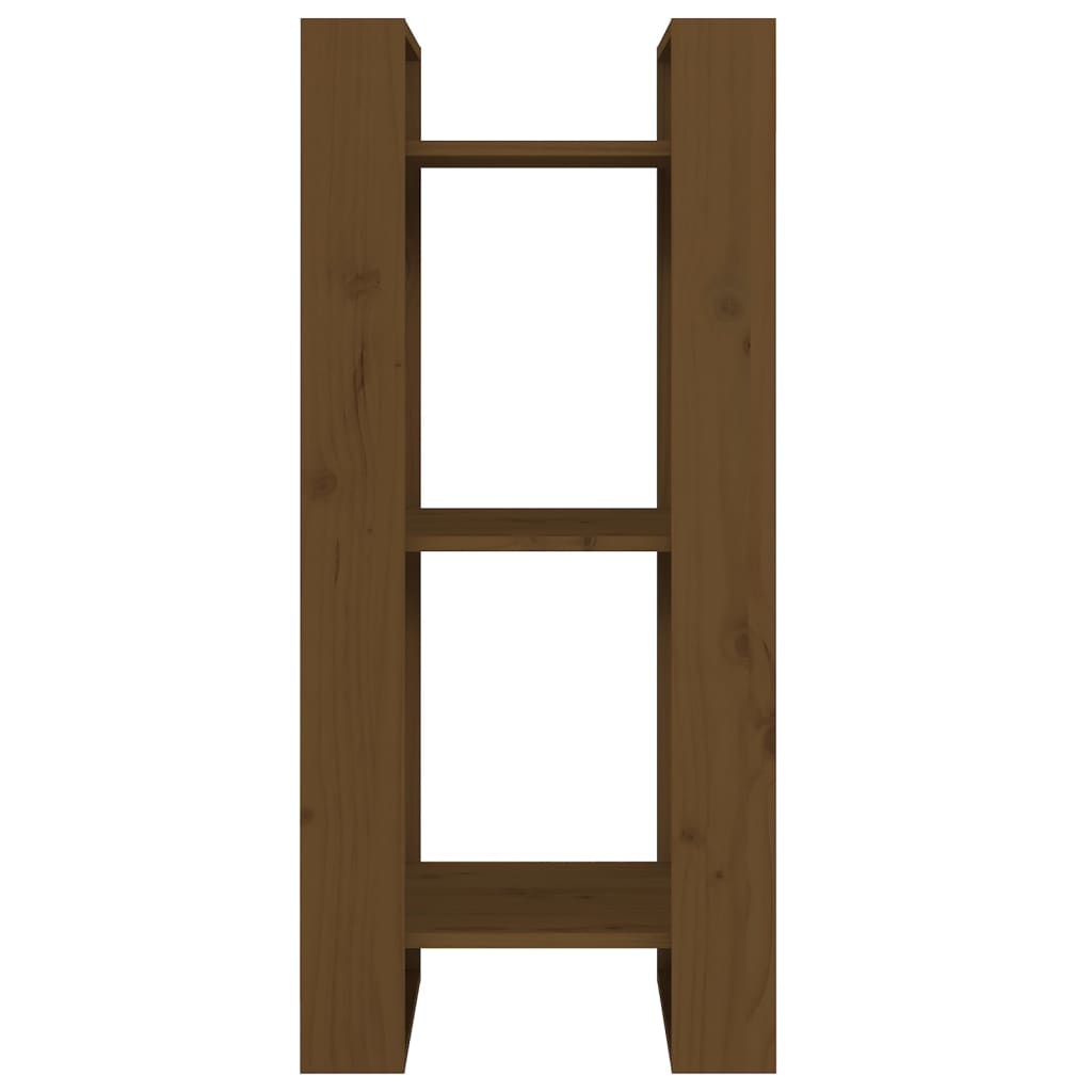 Bibliothèque/séparateur de pièce marron miel 41x35x91 cm bois massif