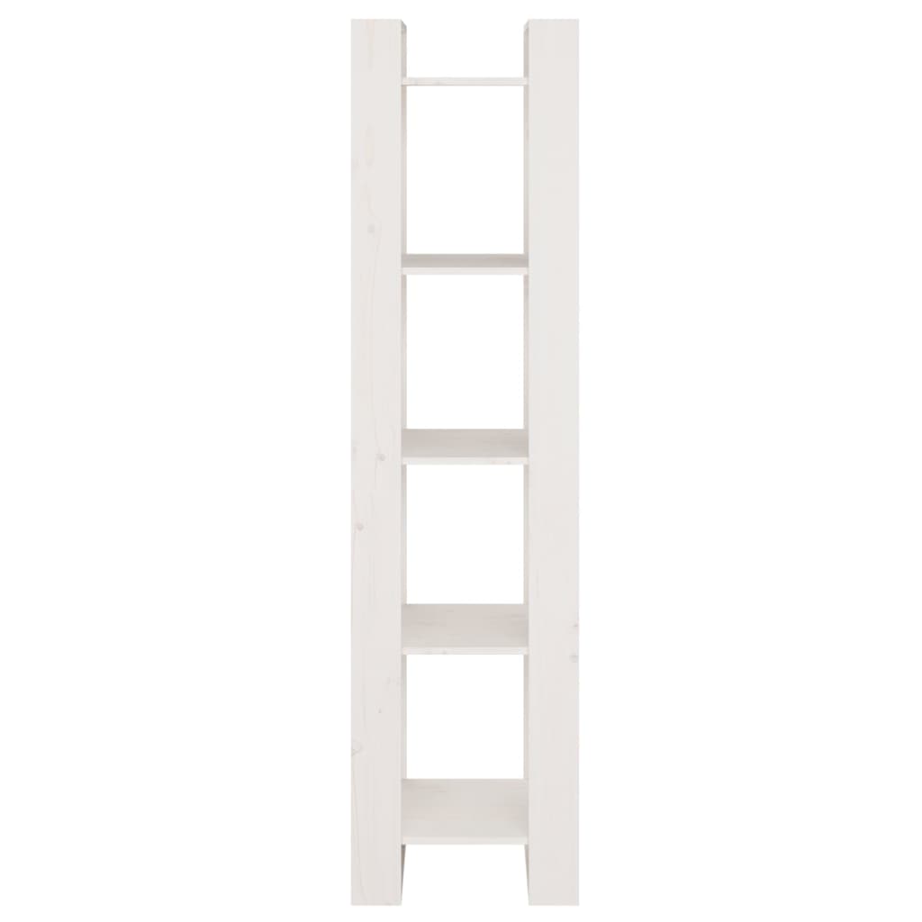 Bibliothèque/séparateur de pièce blanc 41x35x160 cm bois de pin massif